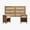 Reclaimed Caramel Oak, variant on SICOTAS 3-Piece Rattan Dresser & Nightstand Set - Light Oak 6-Drawer Dresser (56.88") & 2 Nightstands, Boho Bedroom Furniture Set with Storage