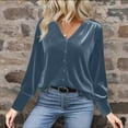 thumbnail image 4 of Blczomt 2026 Summer Shirts for Women 2026 Blue Tops Trendy Ladies Tops and Blouses,XL, 4 of 6