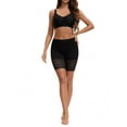 thumbnail image 2 of INSPIRE CHIC Women's Wide Lace Trim Slip Shorts Lightweight Comfort Thigh Slimmers, Available in Plus Size Black M, 2 of 5