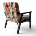 thumbnail image 5 of Designart "Retro Abstract Drops XI" Upholstered Modern Geometric Accent Chair and Modern & Contemporary Arm Chair - Multiple Color & Pattern, 5 of 7