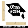 thumbnail image 2 of Class of 2024 Written on Graduation Cap Self-Inking Rubber Stamp Ink Stamper - Black Ink - Small 1 Inch, 2 of 7