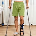 thumbnail image 7 of Tear Away Shorts Athletic Shorts Post Knee Surgery Recovery Hip Replacement Pants with Pockets, S, 7 of 7