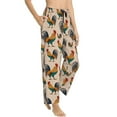 thumbnail image 2 of Naloa Rooster Print Women’s Ultra-Soft Comfy Pajama Lounge Pants with Pockets & Drawstring, 2 of 8