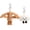 Brown, variant on Cute Keychain Bunny Plush Rabbit Key Chain Smiling Cloud Keychains Women Bag Purse Backpack Charms