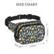 thumbnail image 4 of Balery Moose Squirrel owls tree Mochila Cinturón para Mujeres y Hombres, Bolsa de Cintura Impermeable de Doble Capa con Correa, 4 of 9