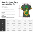 thumbnail image 4 of Bixox Men's Spring St Patrick’S Day Irish Gnomes Printed Short Sleeve Skinny Athletic T-Shirt, 4 of 6