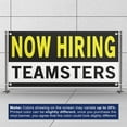 thumbnail image 3 of Now Hiring Teamsters 13 oz Heavy Duty Vinyl Banner Truck Driver Jobs Available CDL Drivers Help Wanted Sign for Business Indoor/Outdoor Single-Sided with Metal Grommets (3x5 ft, Bk & Wh & Ye), 3 of 6