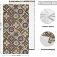 thumbnail image 2 of Dreamtimes 2 PCS Cotton Hand Towels 28.3 x 14.4 Inches Ultra Soft and Absorbent Towels for Face, Kitchen, Bath, Hotel, Gym, Mexican Talavera Tile Ceramic, 2 of 7
