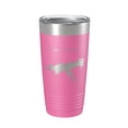 thumbnail image 1 of Lake Wister Map Tumbler Travel Mug Insulated Laser Engraved Coffee Cup Oklahoma 20 oz Pink, 1 of 1