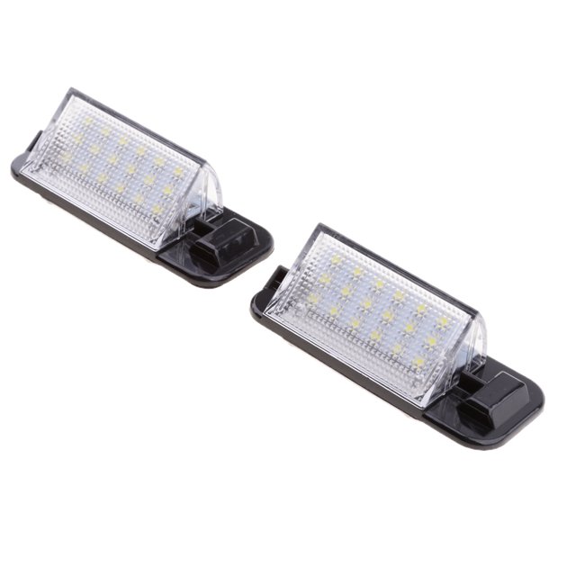 2 Unidades Luces de Matrícu para Coche 12V 1,5W Sunnimix Luz de matrícula del número de coche