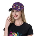 thumbnail image 6 of Kdxio Unisex Mardi Gras and Donuts Pattern Baseball Cap Unisex Washed Classic Adjustable Hat, 6 of 7