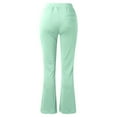 thumbnail image 5 of BLOCLOALO Casual Pants Workout Pants Flare Leggings with Pockets Yoga Pants High Waisted Comfy Business Trousers Everyday Pants High Waisted Pants Hiking Pants Professional Pants Mint Green S, 5 of 7