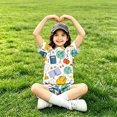 thumbnail image 4 of Grblisyd Back to School Girls Two Piece Sets Short Sleeve Tshirts Back to School Summer Outfits Size 6-14, 4 of 5
