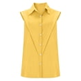 thumbnail image 4 of GZWYHT Womens Linen Tank Top，Basic Tees for Women Button Up Tank Tops Racerback Sports Bras for Women Vest Tops for Women Spaghetti Strap Tank Top Halter Top, 4 of 8