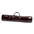 thumbnail image 4 of Bolso de mano para flauta, estuche ligero con asa, de cuero sintético para guardar instrumentos musicales. rojo oscuro, 4 of 9