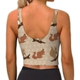 thumbnail image 4 of Goofa Cartoon Squirrel Printed Sports Bras for Women, High Impact Running Bra Workout Crop Tank Tops Longline Sports Bra Push up-Small, 4 of 9