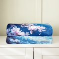 thumbnail image 2 of Erosebridal Japanese Style Throw Blanket for Couch 30x40,Ocean Wave Plush Blanket,Floral Decor, 2 of 5