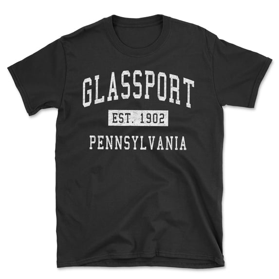 Glassport Pennsylvania Classic Established Men's Cotton T-Shirt