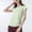Green, variant on Vivianyn HD Women's Half Zip Ruched Workout Tops, Short Sleeve Athletic Shirts for Yoga,Purple,Size S-XL