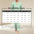 thumbnail image 3 of Delconic Mens Pajama Set Long Sleeve Button Front Sleepwear Set Loose Fit Top and Full Length Pants Loungewear Nightwear Orange XL, 3 of 6