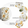 thumbnail image 7 of Shower Curtains Spring Sunflower Bath Curtain Watercolor Flowers Waterproof Bathroom Shower Curtain Set with Hooks Decoration 36 x 72 Inches, 7 of 7