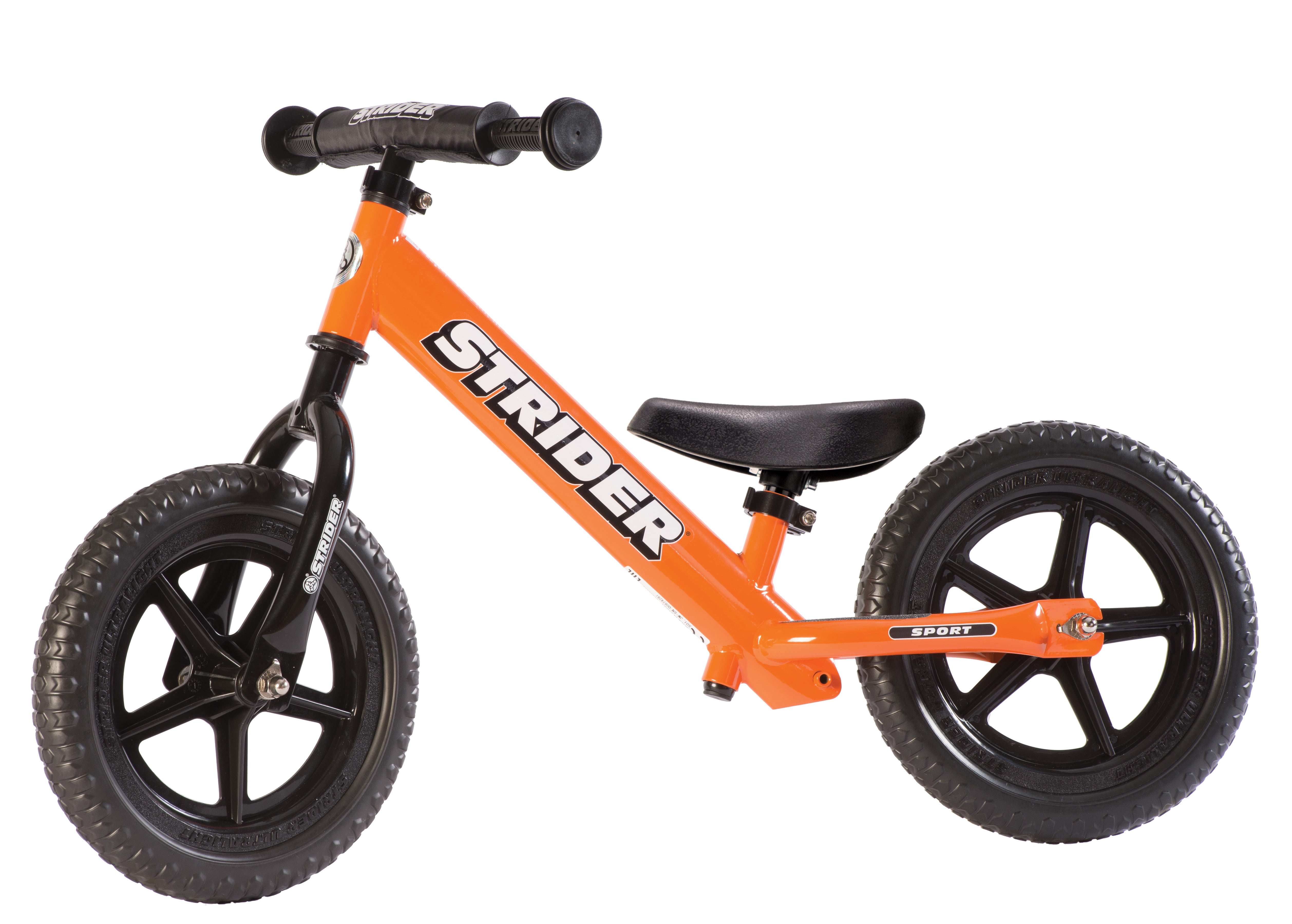 Strider 12 Sport Balance Bike, Ages 18 Months to 5 Years Orange