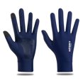 thumbnail image 1 of Summer UV Protection Gloves, Non-Slip Touchscreen Gloves for Men Women Breathable Gloves for Driving Cycling Riding Climbing Golfing Workout (Blue, L), 1 of 8