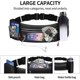 thumbnail image 3 of Running Belt with Water Bottle Holder,Fanny Pack No Bounce Hydration Belt with Phone Holder, Adjustable Waterproof Waist Pouch Waist Bag for Men and W, 3 of 5