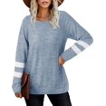 thumbnail image 2 of Loose Crew Long Sleeve Casual Top, 2 of 3
