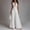 White, variant on Dressy Casual Jumpsuits for Women Floral Lace Sleeveless High Neck Zipper Up Wide Leg Pants Jumpsuits, L