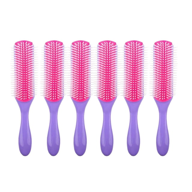 6x peine para el cabello, peine para esculpir el cabello, regalo, peine de , cepillo de champú para niños, salón de viajes, todo tipo de cabello C