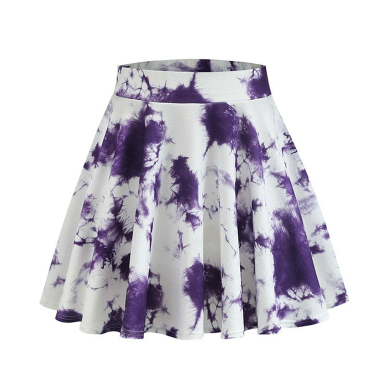 Tie dye flared hot sale skirt