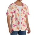 thumbnail image 4 of Wukai Starfish Men's Casual Short-Sleeve Button Down Shirt - Lightweight Summer Dress Shirt for Daily Wear-Small, 4 of 7