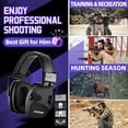 thumbnail image 6 of ZOHAN Electronic Shooting Earmuffs, Hearing Protection Shooters, NRR 23dB Noise Reduction Gun Range Ear Protection Headphones for shooting ranges, hunting, mowing, aviation, welding-Black, 6 of 6
