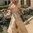 thumbnail image 3 of Ditsy Floral Square Neck Mini Dress With Tie Straps And Ruffle Detail, 25103 - Image Color, 3 of 8