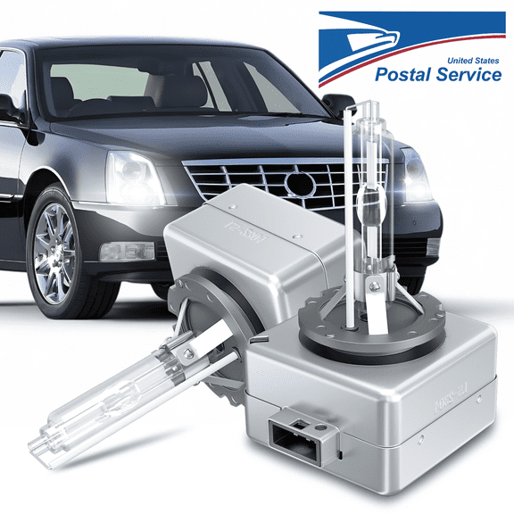 WVKVII D1S Xenon HID Headlight Bulbs for Cadillac DTS 2006-2011 High and Low Beam 6000K White 2 Pack