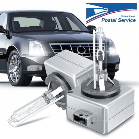 WVKVII D1S Xenon HID Headlight Bulbs for Cadillac DTS 2006-2011 High and Low Beam 6000K White 2 Pack