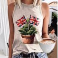 thumbnail image 2 of RATTOYY Womens Tank Tops Leisure O-Neck Sleeveless Print Casual Loose Fit Basic Beach Cami T Shirts Vest Cute Summer Chic Fashion Dailywear, 2 of 5