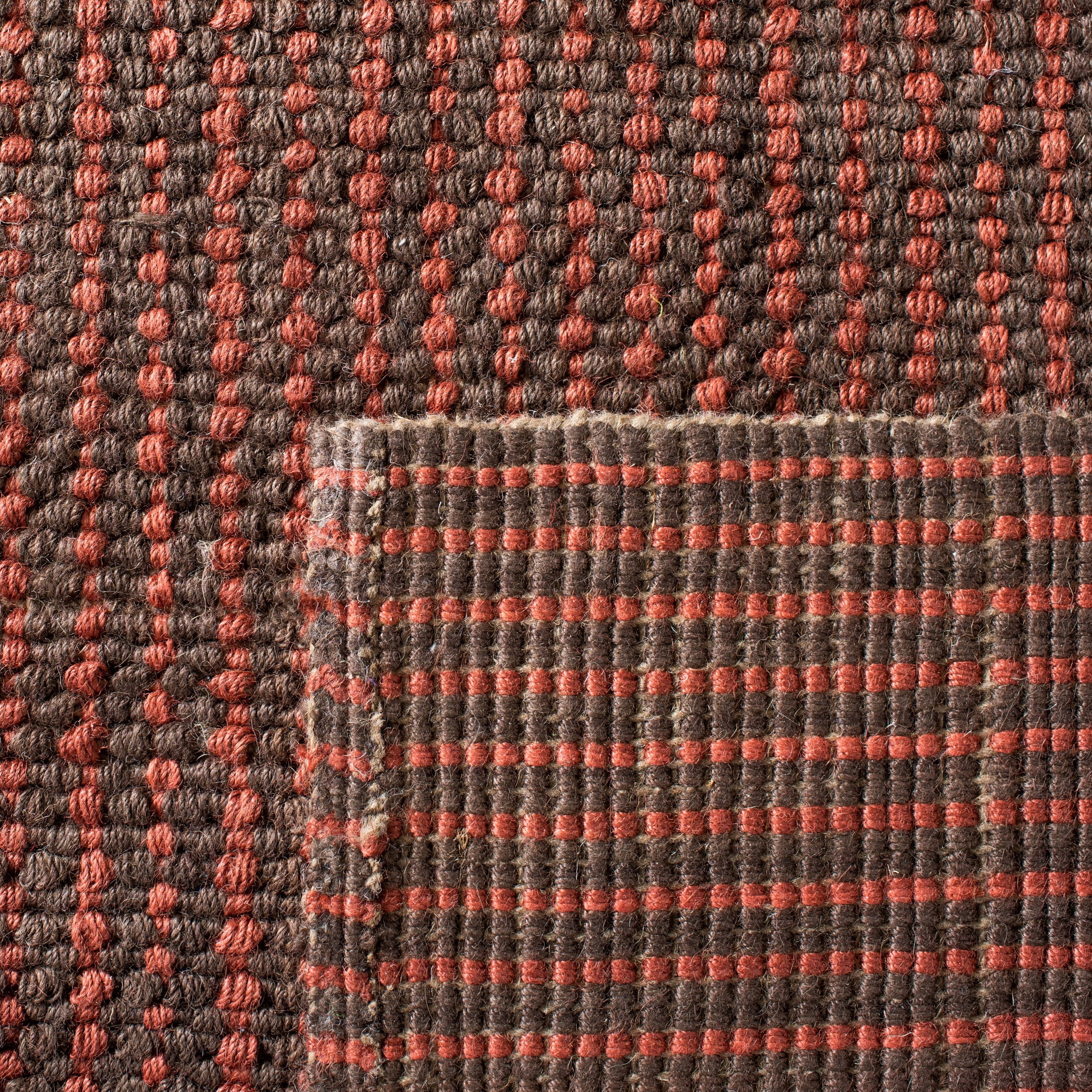 SAFAVIEH Natural Fiber Kathleen Border Jute Area Rug, Brown/Rust, 3' x 5'