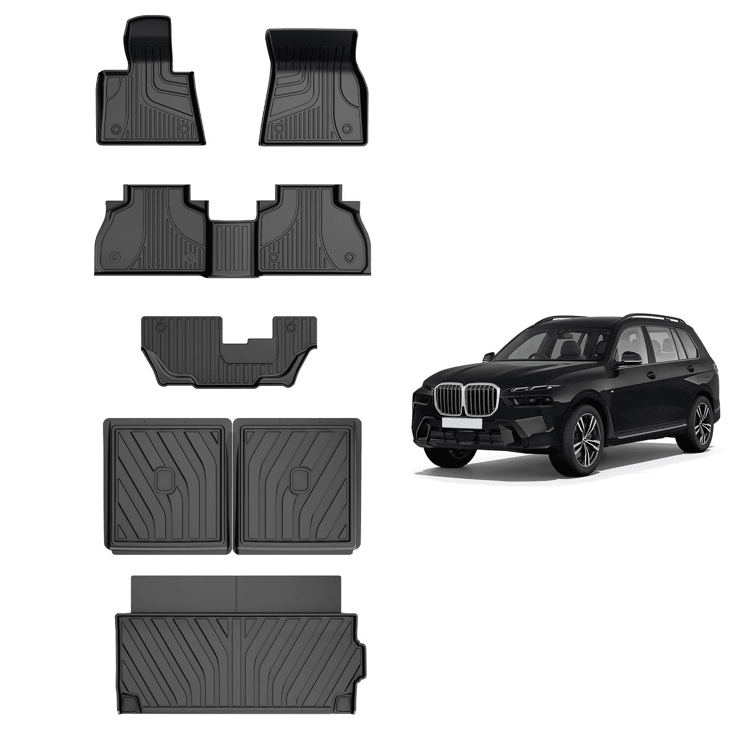 MOTOS Auto-vloermatten van rubber voor BMW 4 Serie Gran Coupe G26 vanaf 2021 Verbeter uw reiscomfort met Anti-Slip Mat Car 3D- Vloermatten voor alle weersomstandigheden, bescherming tegen vuil