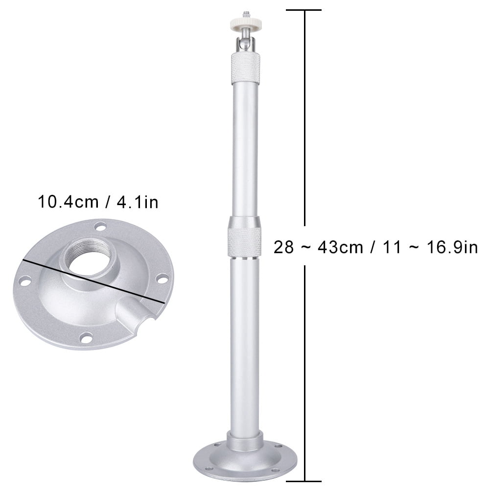 Applicable for Miniature Projectors Telescopic Design Multi-Directional Adjustable Wall Projector Mount Ceiling Rack Cylinder 100-200cm Projector Hanging Bracket
