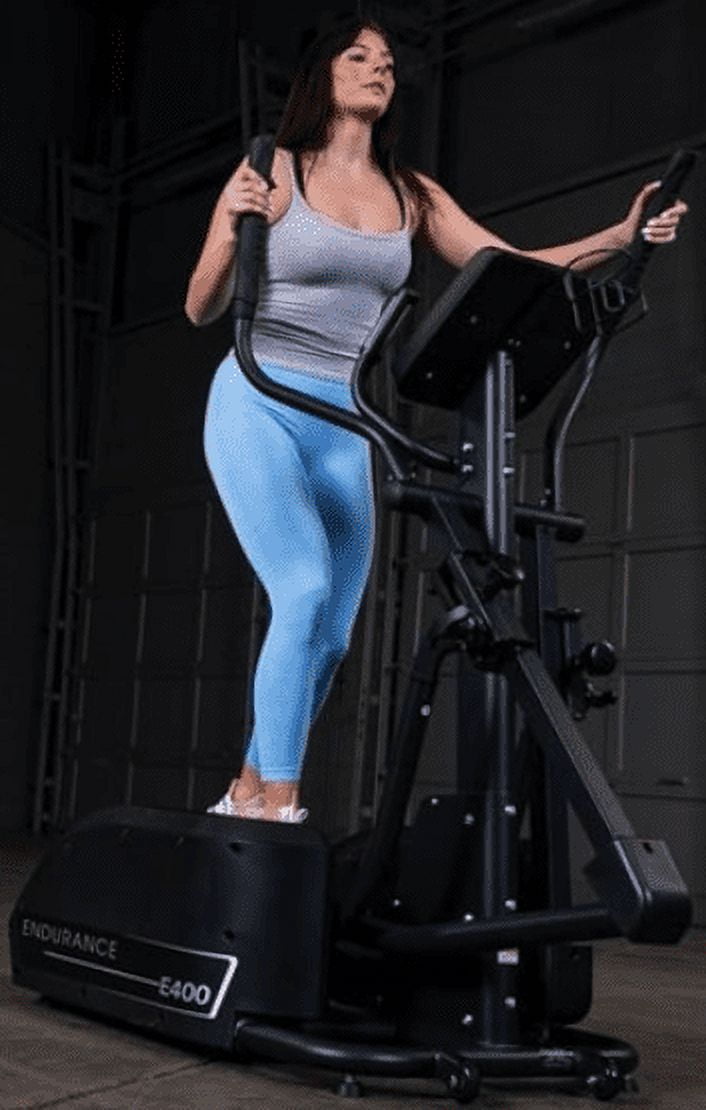 Body-Solid (E400) Elliptical Trainer Machine, Cardio Workout Crosstrainer Exercising Machines for Home & Commercial Gym with 300lb Weight Capacity