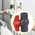 thumbnail image 6 of deevoka PVC Ball Valve Plumbing Fixture for Industrial Sprinkler Lines Water Project Inner dia 4cm, 6 of 9