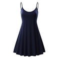 thumbnail image 2 of Vestido de verano para mujer Zulema sin mangas ajustable tiras flores azul Navy L Vestido de playa, 2 of 8