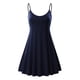 thumbnail image 2 of Vestido de verano para mujer Zulema sin mangas ajustable tiras flores azul Navy L Vestido de playa, 2 of 8