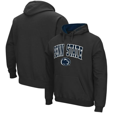 Penn State Pullover Penn State Nittany Lions Colosseum Arch & Logo Tackle Twill Pullover Hoodie - Charcoal ()