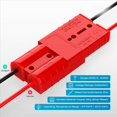 thumbnail image 5 of 2X Conector Anderson, Batería de Calibre 6-12 de 50 Amperios, Conexión Rápida con Tapón Antipolvo, Desconexión del Enchufe Anderson de 12 V-36 V, 5 of 5
