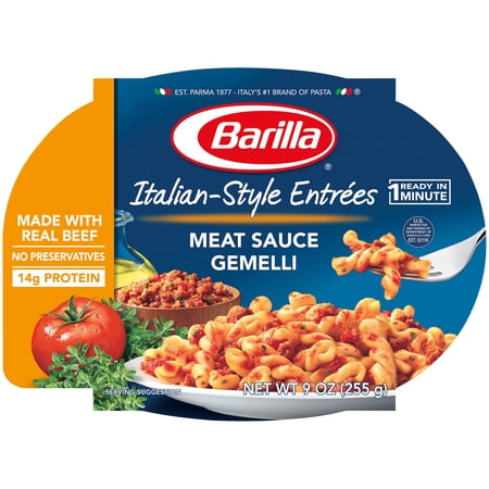 GTIN 076808002515 product image for Barilla® Italian-Style Entrées Microwaveable bowls Gemelli Pasta with Meat Sauce | upcitemdb.com