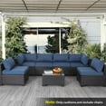 Outdoor Furniture Replacement Cushions, Fits 7Piece Sectional Rattan