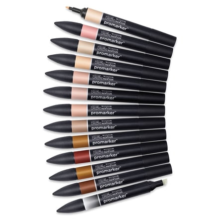 Winsor & Newton Promarker™ Skin Tones, Set of 12+1